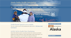 Desktop Screenshot of alaskapublichealth.org
