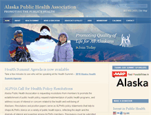 Tablet Screenshot of alaskapublichealth.org